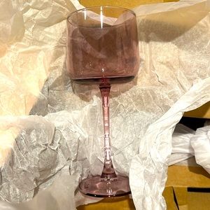 Our Place tinted wineglasses.